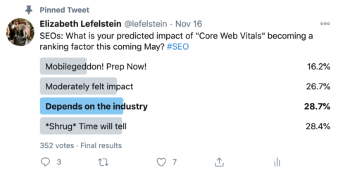bình chọn core web vitals
