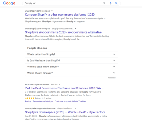shopify-vs-google-search