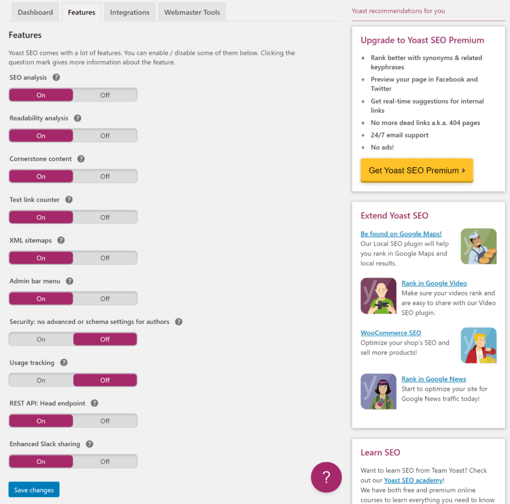 user interface 6 yoast seo