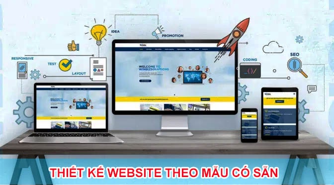 Thiết kế website theo mẫu có sẵn