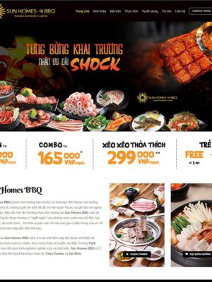 Theme wordpress nhà hàng đẹp
