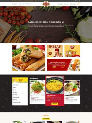 Theme wordpress nhà hàng ẩm thực