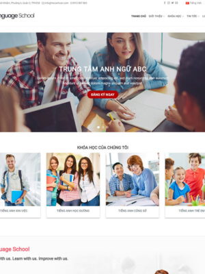 theme wordpress trung tâm anh ngữ