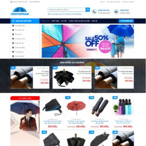 Theme wordpress bán áo mưa