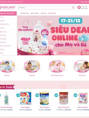 Theme wordpress mẹ và bé, baby 02