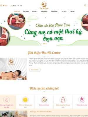 Theme wordpress dịch vụ BabyCare