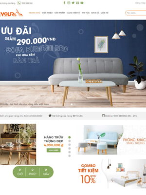 Theme wordpress bán nội thất Beyours