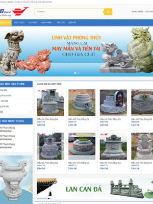 theme wordpress bán bia đá