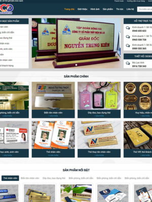 theme wordpress biển chức danh