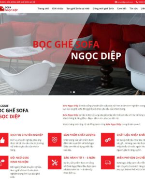 Theme wordpress dịch vụ bọc ghế nệm, salon