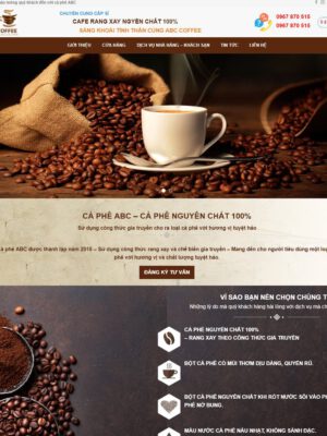 Theme wordpress bán cà phê