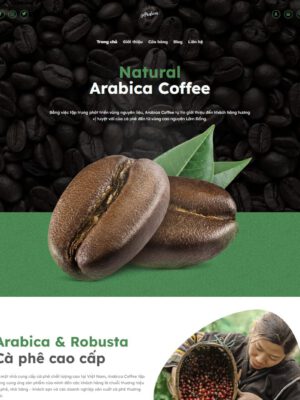 Theme wordpress bán cà phê 02