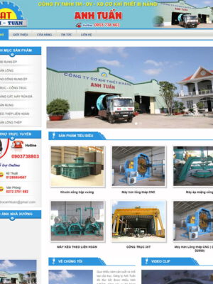 Theme wordpress bán thiết bị cẩu trục