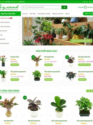 theme wordpress bán cây xanh