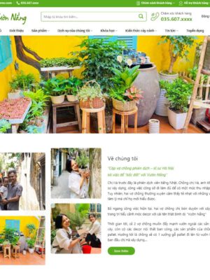 Theme wordpress bán cây xanh 03