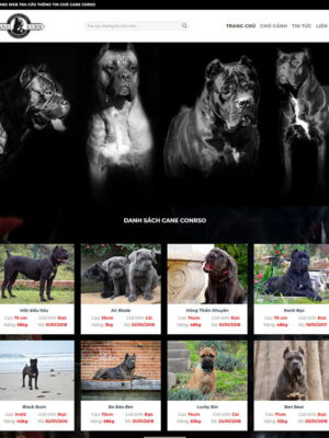 theme wordpress bán chó