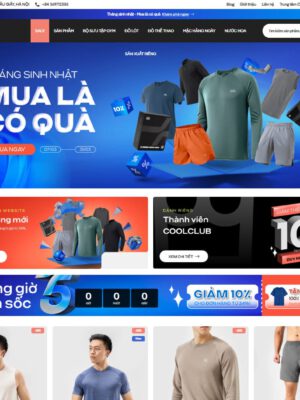 Theme wordpress bán quần áo giống coolmate