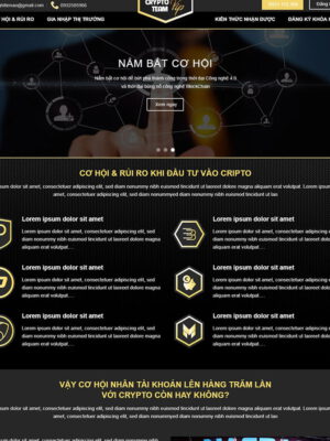 theme wordpres tiền ảo