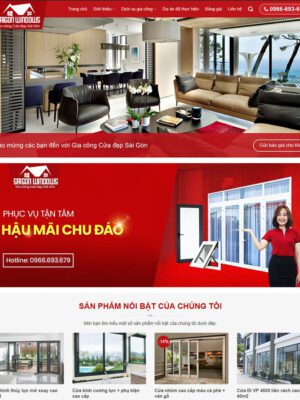 Theme wordpress bán cửa kính