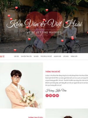 Theme wordpress thông báo đám cưới