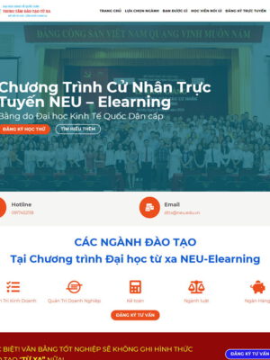 Theme wordpress trung tâm đào tạo