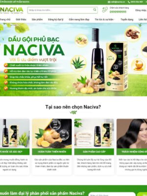 Theme wordpress dầu gội đầu, mỹ phẩm