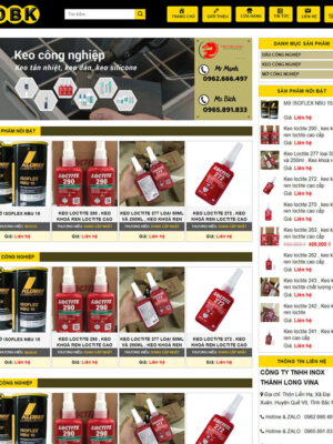 Theme wordpress bán keo mỡ