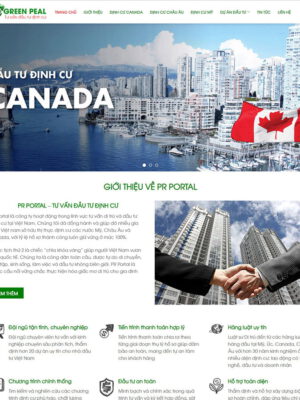 Theme wordpress đầu tư định cư