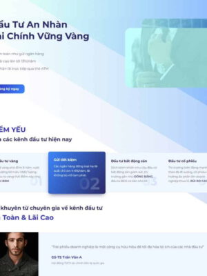 Theme WordPress landing page đầu tư trái phiếu tài chính