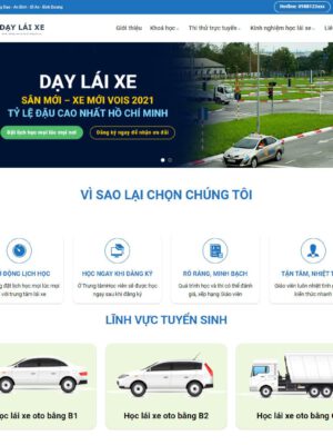 Theme wordpress trung tâm dạy lái xe
