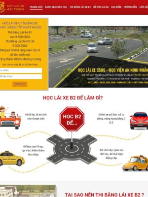 Theme wordpress trung tâm dạy lái xe 01