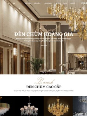 Theme wordpress bán đèn trang trí, đèn chùm