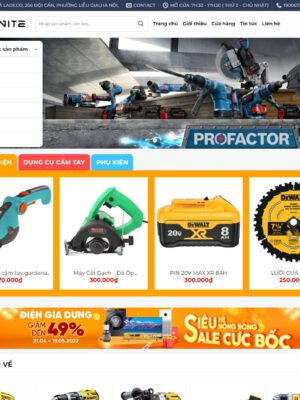 Theme wordpress bán sản phẩm điện cơ