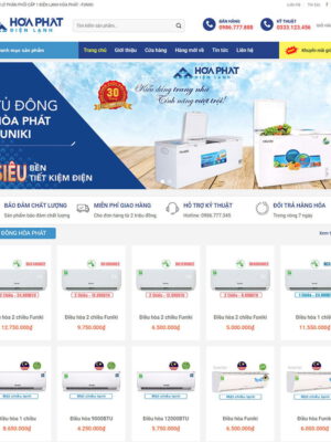 theme wordpress bán hàng điện lạnh