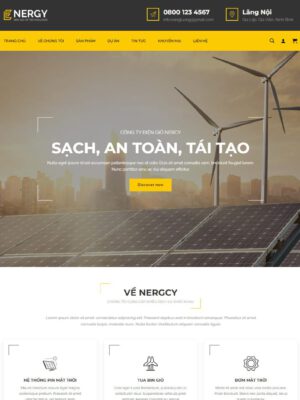 Theme wordpress công ty điện mặt trời