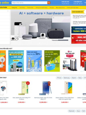 theme wordpress điện máy xanh