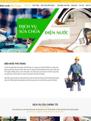 Theme wordpress dịch vụ sửa chữa điện nước