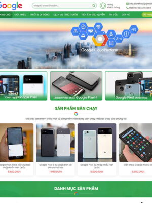 theme wordpress flatsome bán điện thoại