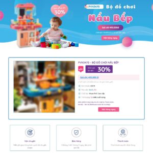 Theme wordpress landing page đồ chơi trẻ em