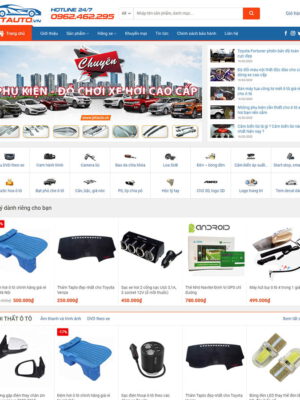 Theme wordpress flatsome bán đồ chơi xe hơi 01