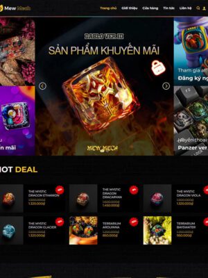 Theme wordpress bán sản phẩm gaming, độc lạ
