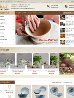 theme wordpress bán đồ gốm