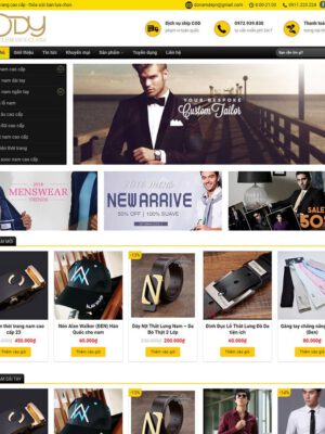 theme wordpress bán quần áo