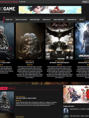 Theme wordpress review game