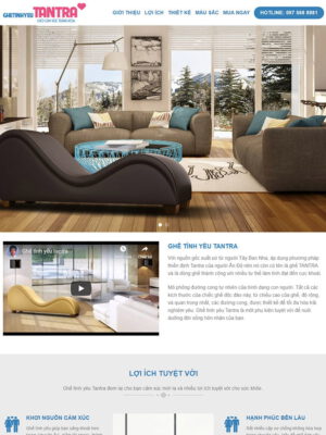 Theme wordpress landing page ghế tình yêu