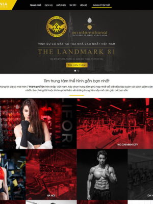 theme wordpress phòng gym