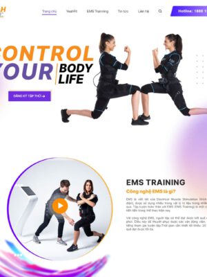 Theme wordpress phòng tập gym 01