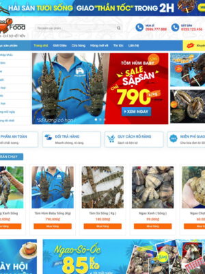 Theme wordpress bán hải sản