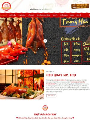 Theme wordpress bán heo quay