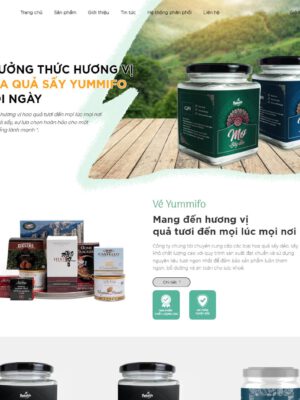 Theme wordpress bán hoa quả sấy